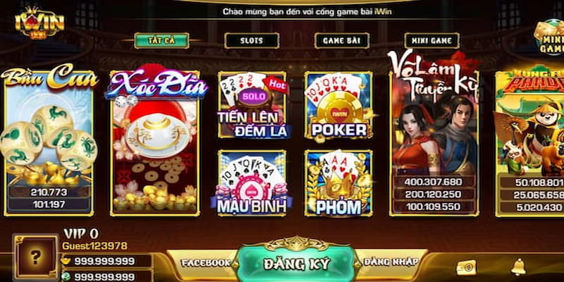 Các loại game bài tại iwin bạn nên thử