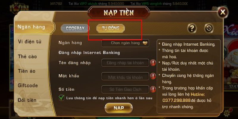 nạp tiền iwin Các Phương Thức Nạp Tiền iwin Phổ Biến
